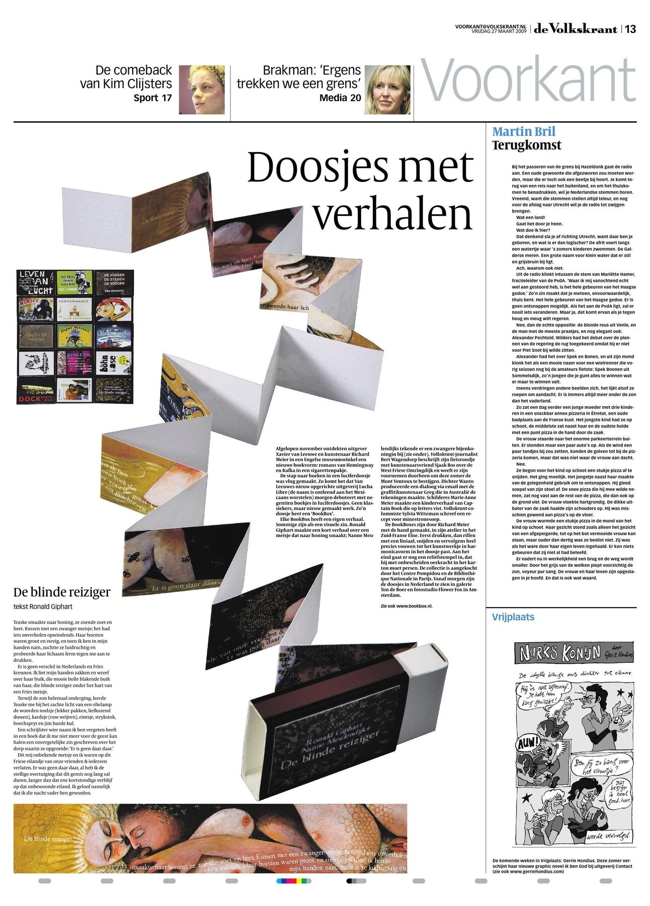 Persartikel over MatchBoox in de Volkskrant: MatchBoox in de Volkskrant