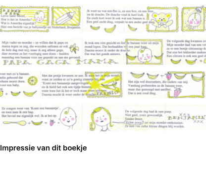 Impressie pagina’s miniatuurboekje Aaf Brandt Corstius – Banaantje – MatchBoox