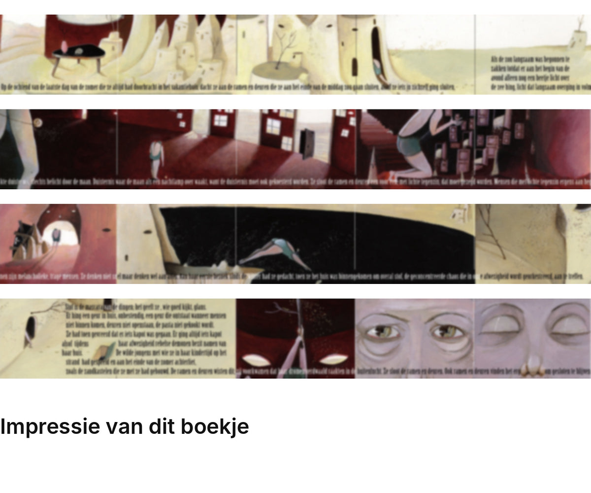 Impressie pagina’s miniatuurboekje Abdelkader Benali – Ramen en deuren – MatchBoox
