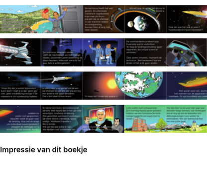 Impressie pagina’s miniatuurboekje André Kuipers – Viridis – MatchBoox