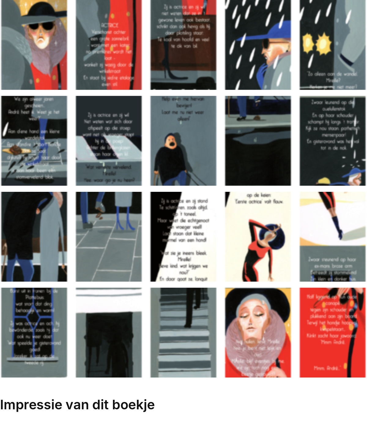 Impressie pagina’s miniatuurboekje Annemarie Oster – Actrice – MatchBoox