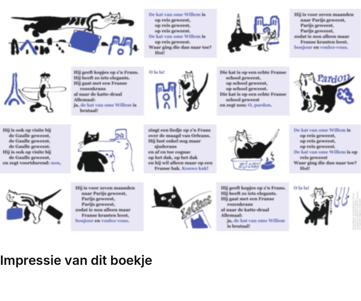 Impressie pagina’s miniatuurboekje Annie M.G. Schmidt – De kat van ome Willem – MatchBoox