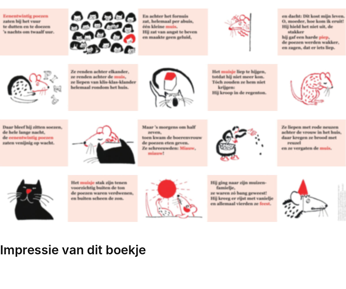 Impressie pagina’s miniatuurboekje Annie M.G. Schmidt – Eenentwintig poezen – MatchBoox