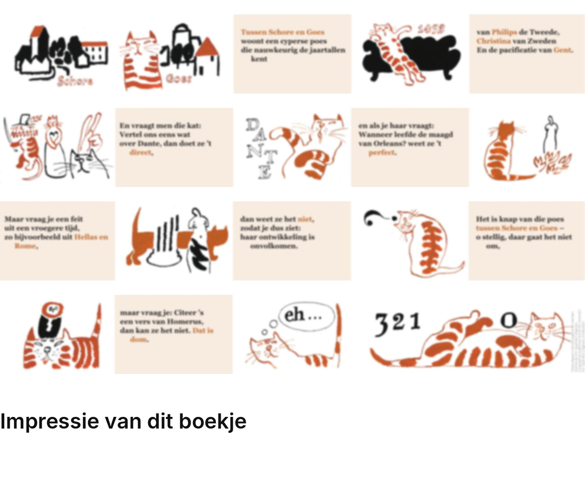 Impressie pagina’s miniatuurboekje Annie M.G. Schmidt – Tussen Schore en Goes – MatchBoox