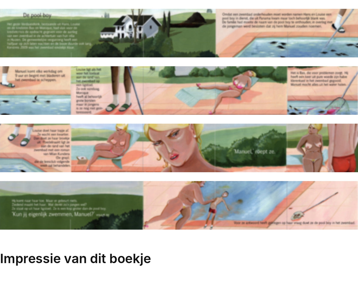Impressie pagina’s miniatuurboekje Arnon Grunberg – De pool boy – MatchBoox