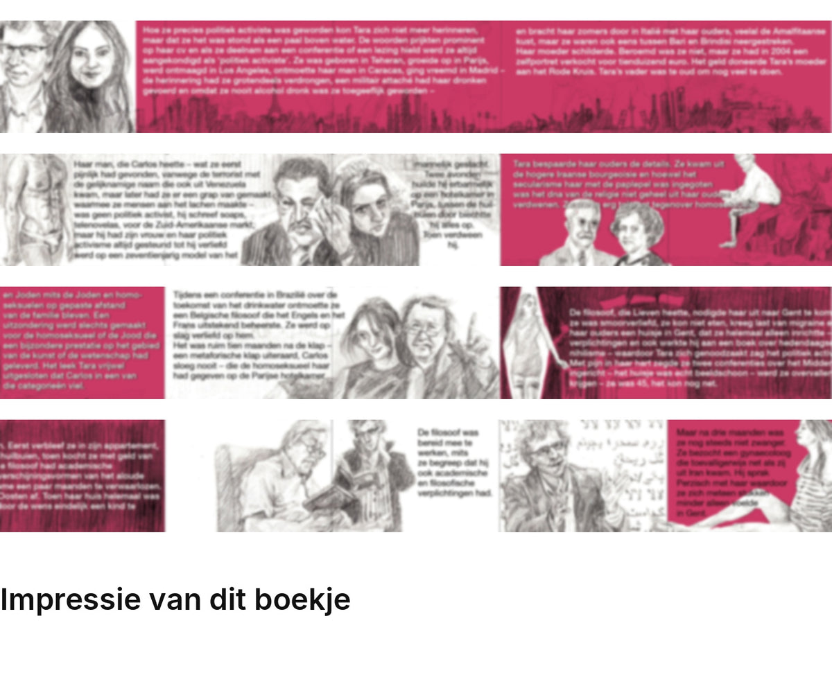 Impressie pagina’s miniatuurboekje Arnon Grunberg – Tara – MatchBoox