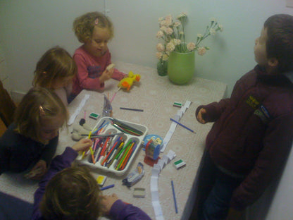 Blanco MatchBoox – kinderfeestje aan de knutseltafel met harmonicastroken – MatchBoox Mini boekjes