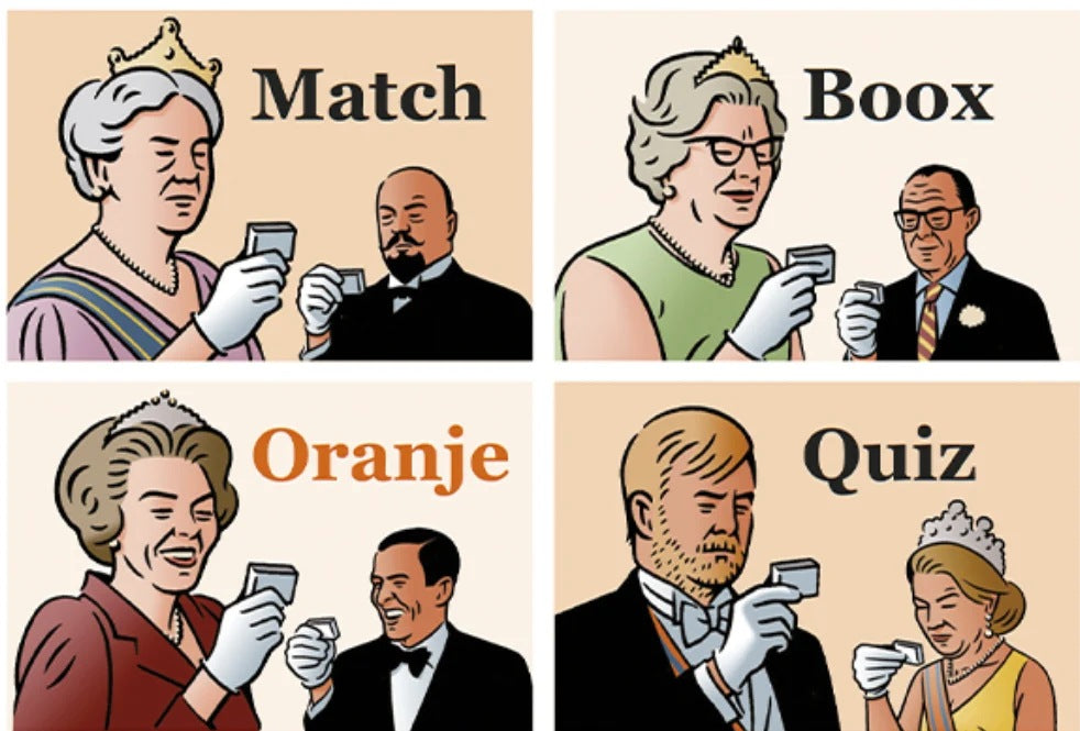 Cover serie miniatuurboekjes Lang Leve Ons Oranjehuis Serie – MatchBoox