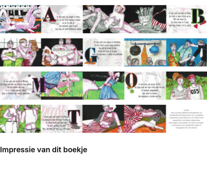 Impressie pagina’s miniatuurboekje C. Buddingh' – Limerick - Alfabet – MatchBoox