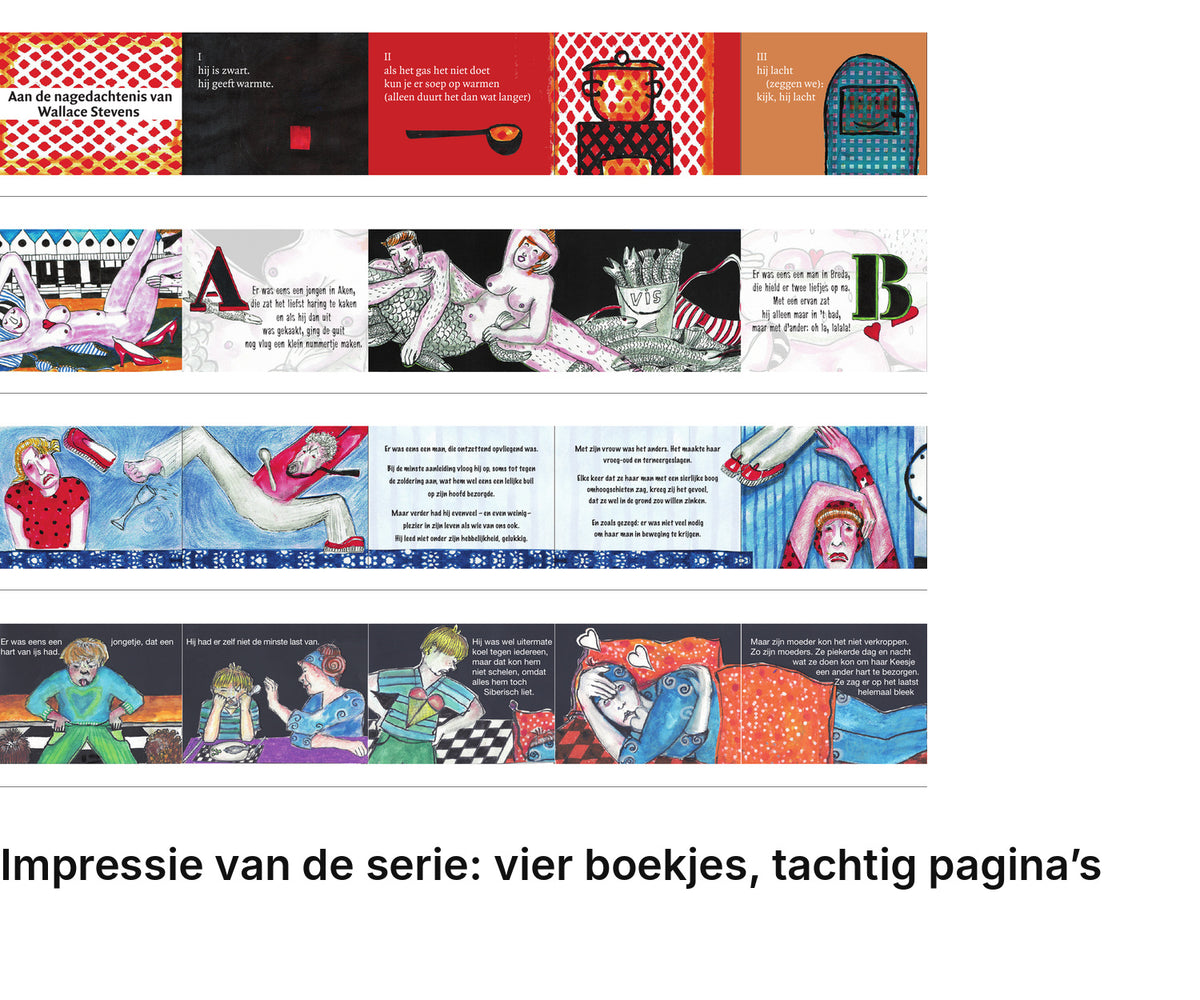 Impressie pagina’s serie miniatuurboekjes C. Buddingh' Serie – MatchBoox