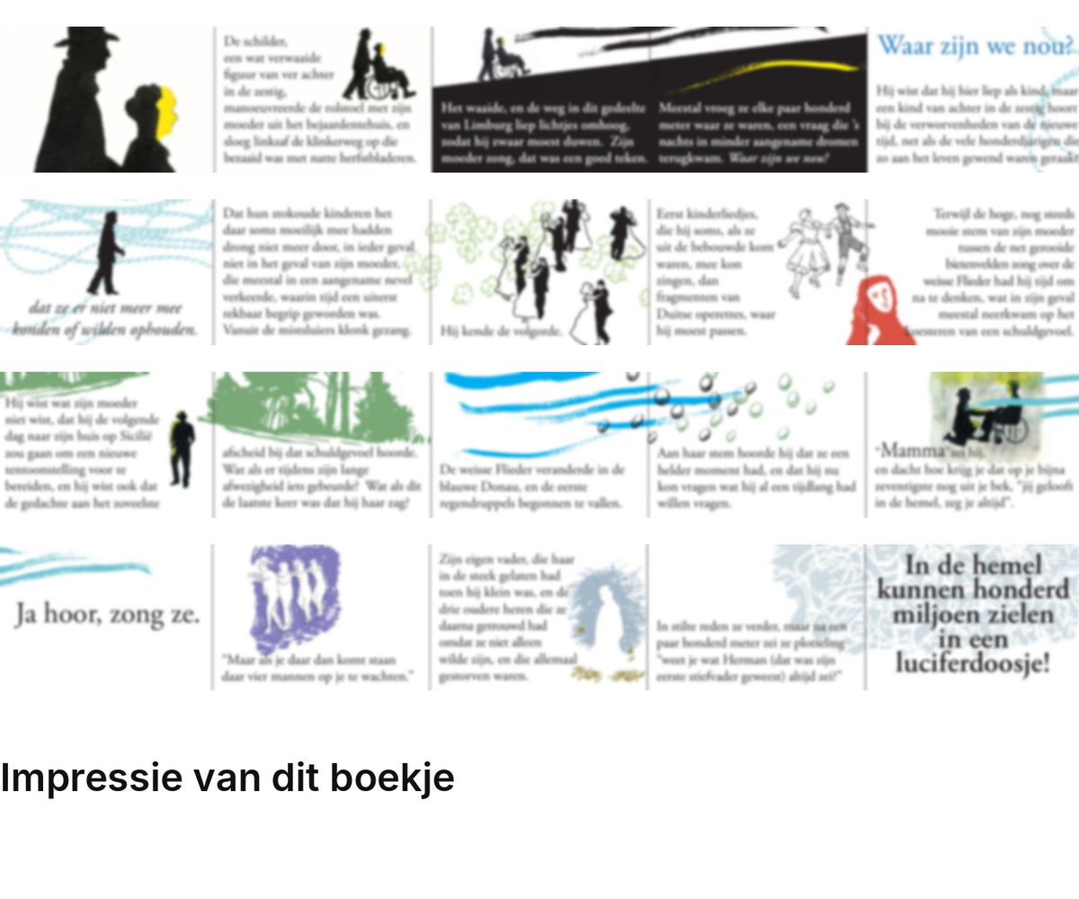 Impressie pagina’s miniatuurboekje Cees Nooteboom – Honderd Miljoen Zielen – MatchBoox
