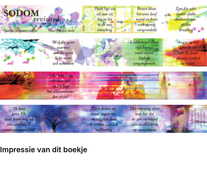 Impressie pagina’s miniatuurboekje Charlotte Mutsaers – Sodom revisited – MatchBoox