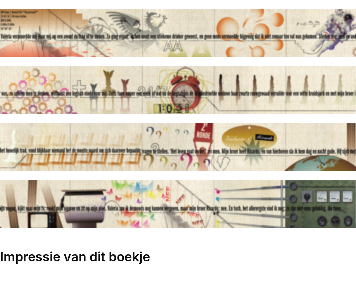 Impressie pagina’s miniatuurboekje Christophe Vekeman – Alles voor niets – MatchBoox