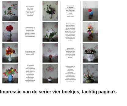 Impressie pagina’s serie miniatuurboekjes Deborah Campert Serie – MatchBoox