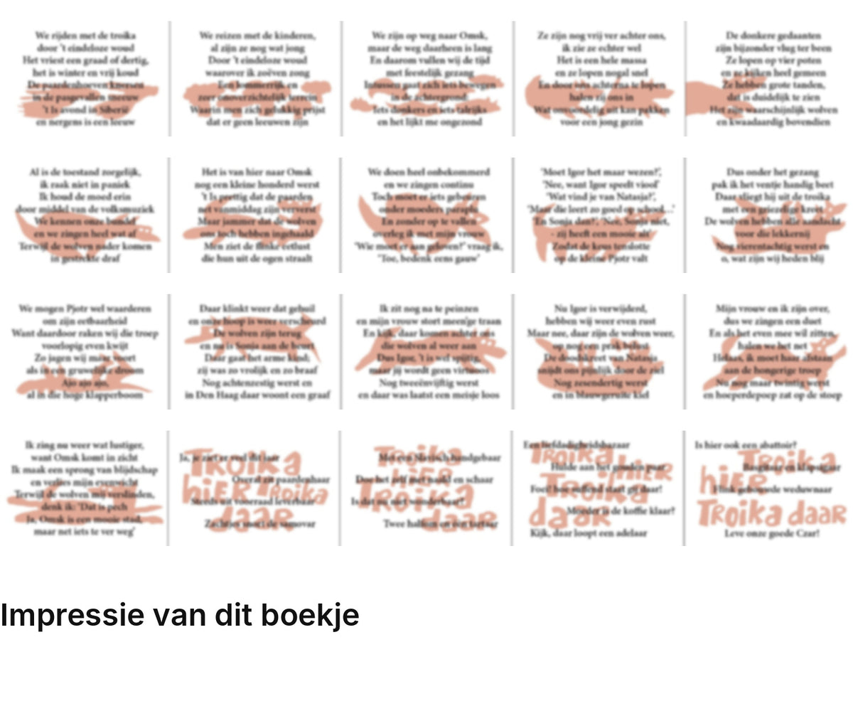 Impressie pagina’s miniatuurboekje Drs. P – Dodenrit – MatchBoox