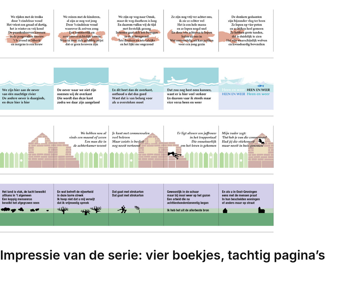 Impressie pagina’s serie miniatuurboekjes Drs. P Serie – MatchBoox