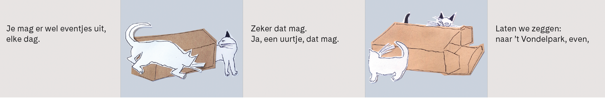 Eveline den Heijer vormgeving – Annie M.G. Schmidt - Ik zou je het liefste in een doosje willen doen, inkijk 4 – MatchBoox Mini boekjes