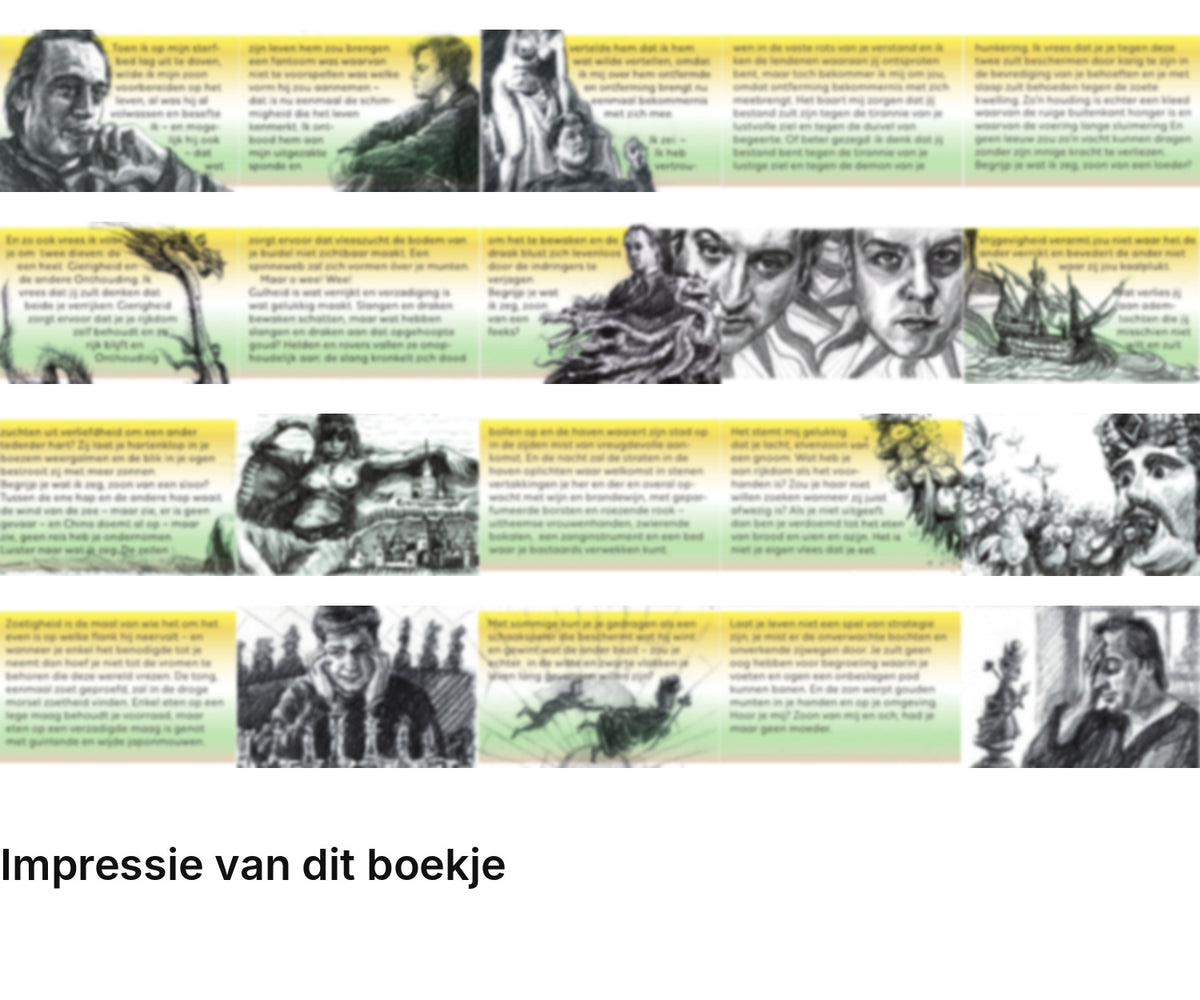 Impressie pagina’s miniatuurboekje Hafid Bouazza – Maqame XLI – MatchBoox