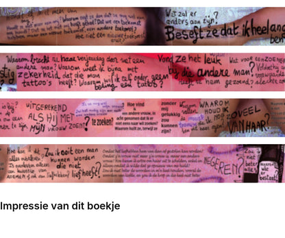 Impressie pagina’s miniatuurboekje Herman Brusselmans – Vragen van liefde – MatchBoox
