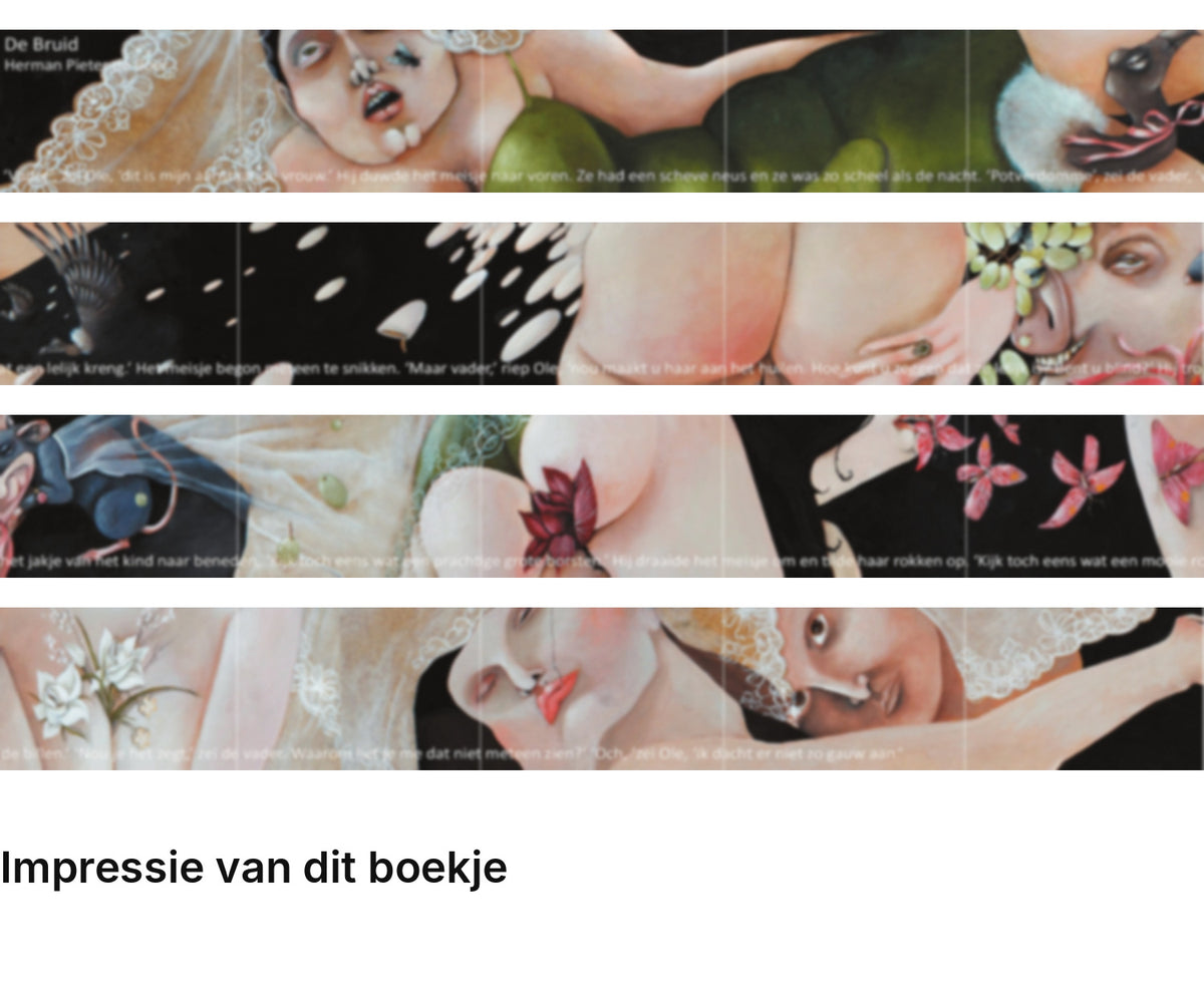 Impressie pagina’s miniatuurboekje Herman Pieter de Boer – De Bruid – MatchBoox