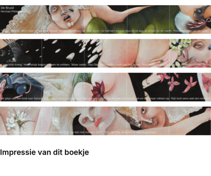 Impressie pagina’s miniatuurboekje Herman Pieter de Boer – De Bruid – MatchBoox