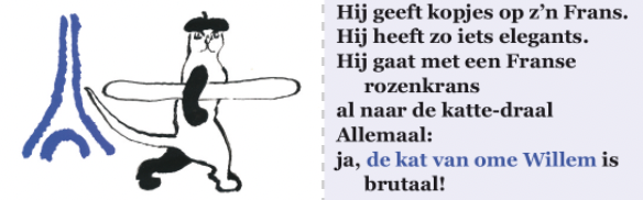 Huug Schipper vormgeving – De kat van ome Willem, inkijk 1 – MatchBoox Mini boekjes