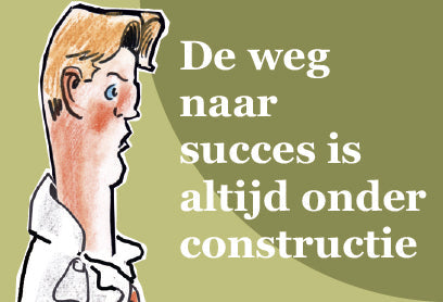 Huug Schipper vormgeving – De weg naar succes is altijd onder constructie, cover – MatchBoox Mini boekjes
