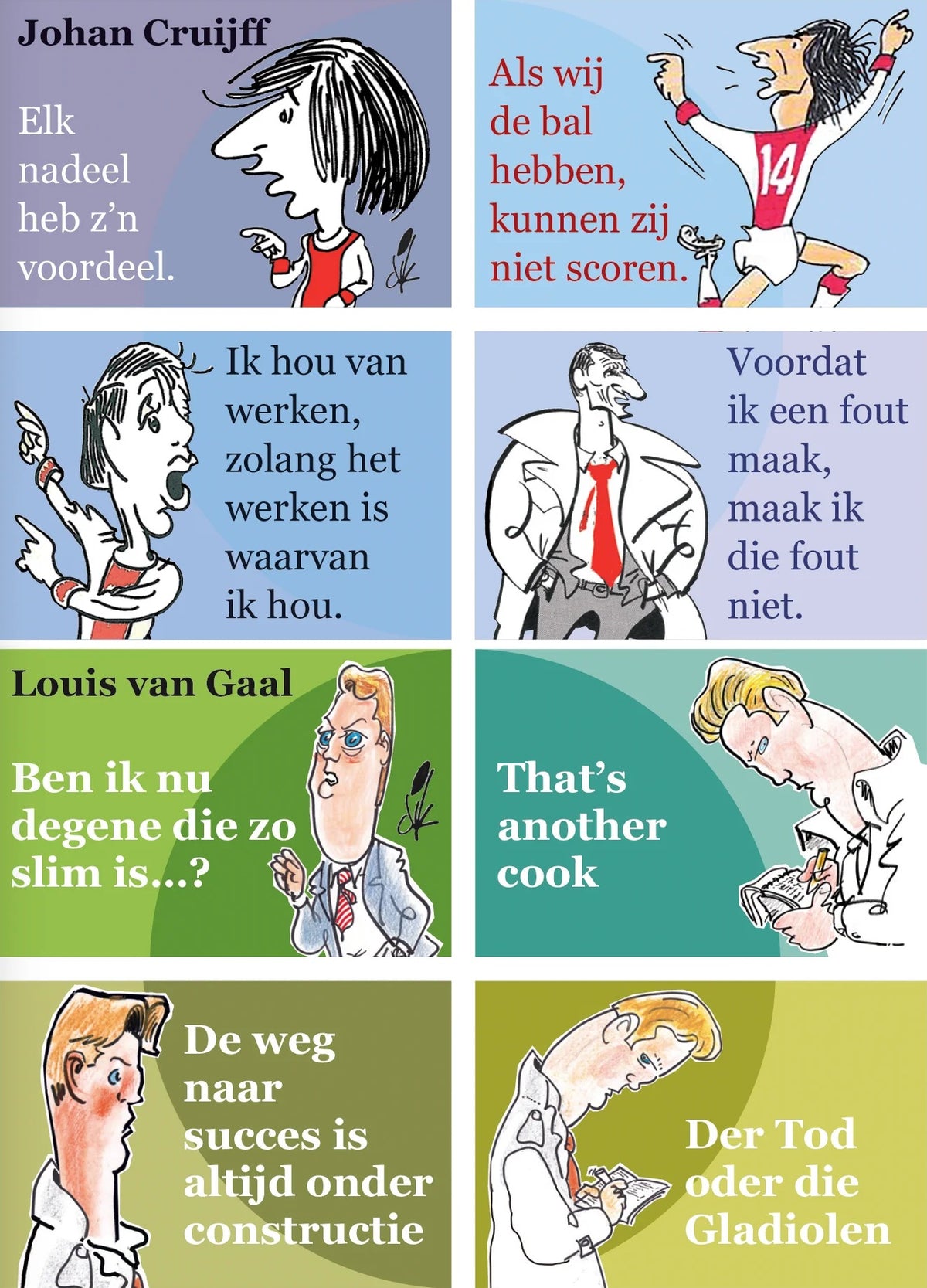 Cover bundel miniatuurboekjes Johan Cruijff en Louis van Gaal Series – MatchBoox