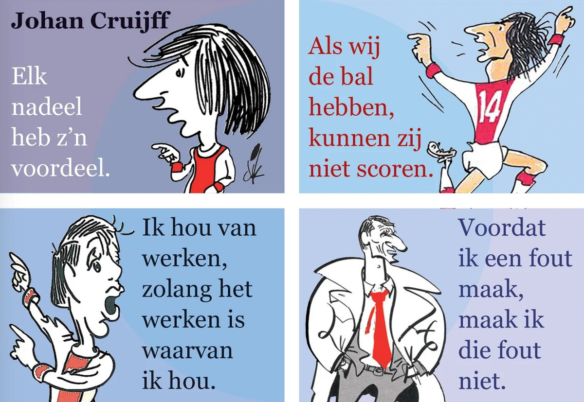 Cover serie miniatuurboekjes Johan Cruijff Serie – MatchBoox