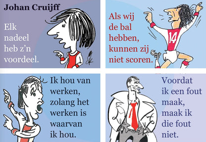 Cover serie miniatuurboekjes Johan Cruijff Serie – MatchBoox