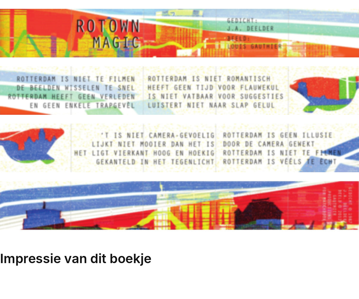 Impressie pagina’s miniatuurboekje Jules Deelder – Rotown Magic – MatchBoox