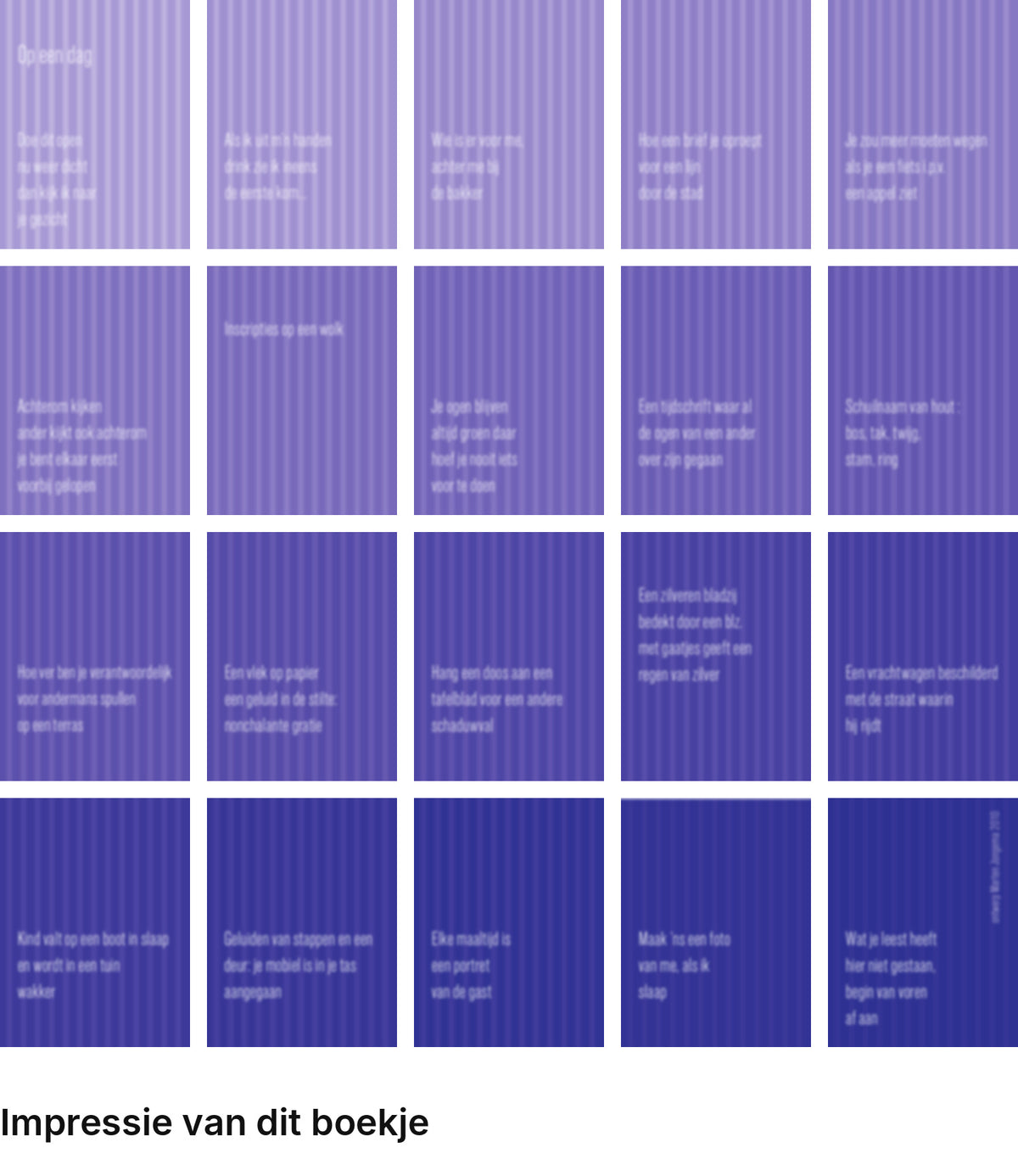 Impressie pagina’s miniatuurboekje K. Schippers – Op een dag – MatchBoox