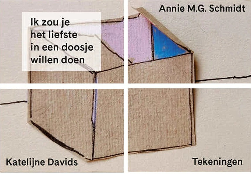 Cover serie miniatuurboekjes Katelijne Davids kunst – Ik zou je het liefste in een doosje willen doen – MatchBoox