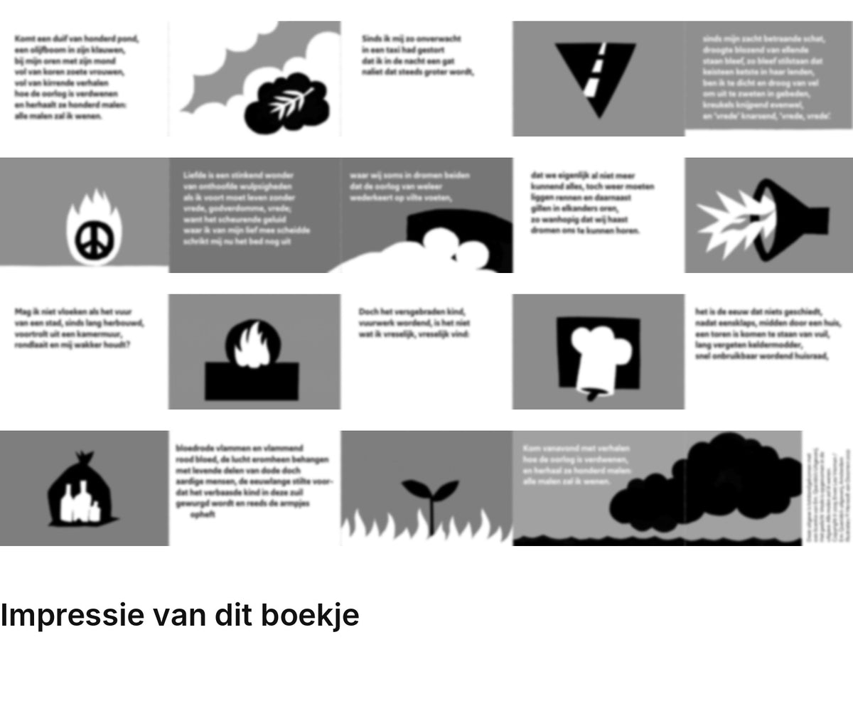 Impressie pagina’s miniatuurboekje Leo Vroman – Vrede – MatchBoox