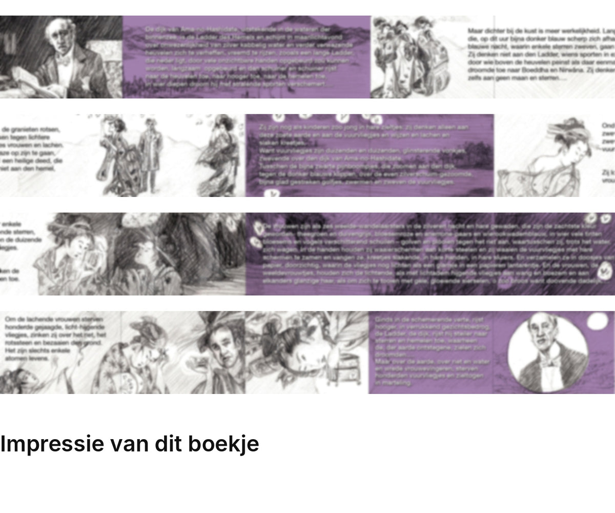 Impressie pagina’s miniatuurboekje Louis Couperus – De vuurvliegjes – MatchBoox