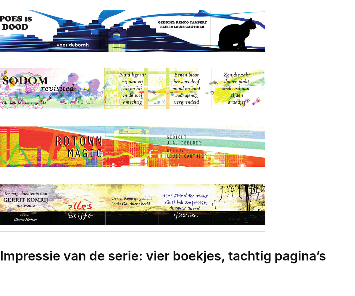 Impressie pagina’s serie miniatuurboekjes Louis Gauthier Serie – MatchBoox