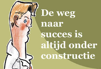 Cover miniatuurboekje Louis van Gaal – De weg naar succes is altijd onder constructie – MatchBoox