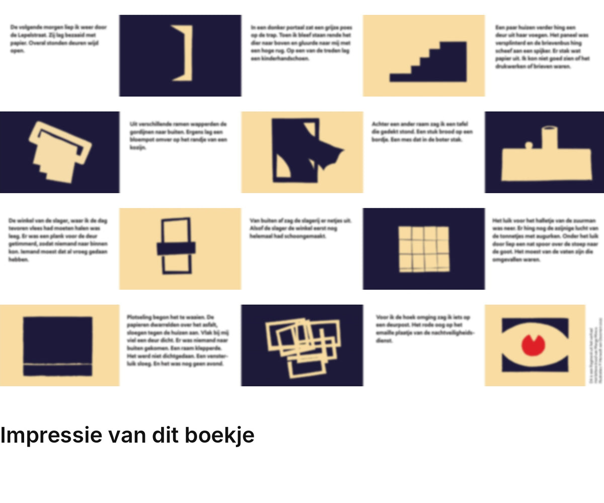 Impressie pagina’s miniatuurboekje Marga Minco – De Lepelstraat – MatchBoox