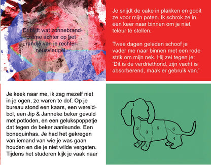 Marieke Lucas Rijneveld – De verdriethond, inkijk 1 – MatchBoox Mini boekjes