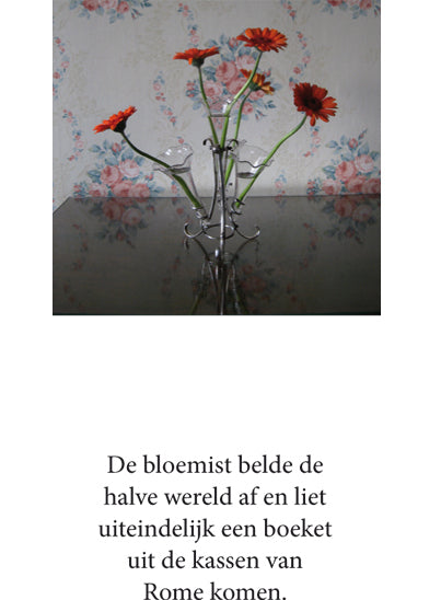 Inkijkpagina uit Adriaan van Dis – Het laatste boeket, met tekst en originele illustraties
