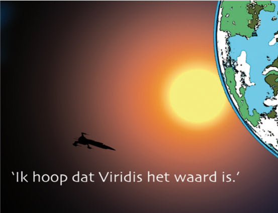 Inkijkpagina uit André Kuipers – Viridis, met tekst en originele illustraties (2) – MatchBoox productafbeelding 3