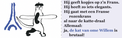 Inkijkpagina uit Annie M.G. Schmidt – De kat van ome Willem, met tekst en originele illustraties