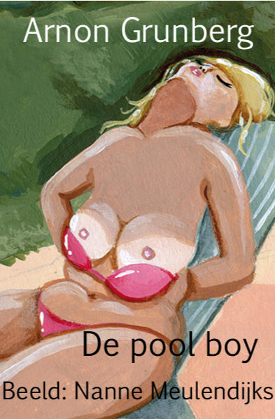 Omslag van Arnon Grunberg – De pool boy, handgemaakt MatchBoox-miniatuurboek