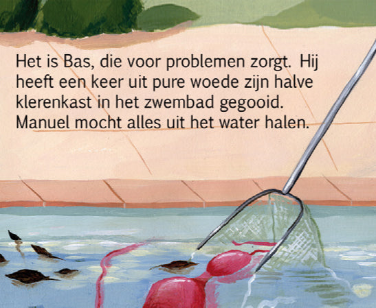 Inkijkpagina uit Arnon Grunberg – De pool boy, met tekst en originele illustraties (2) – MatchBoox productafbeelding