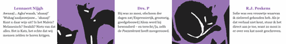 Inkijkpagina uit Bekende schrijvers over katten Series 1 + 2, met tekst en originele illustraties (7)
