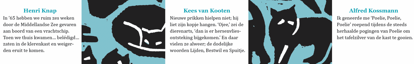 Inkijkpagina uit Bekende schrijvers over katten Serie 1, met tekst en originele illustraties (4) – MatchBoox productafbeelding
