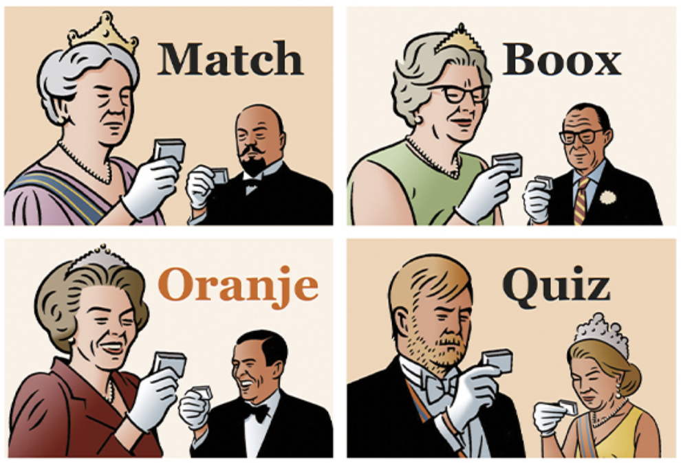 Overzicht van Lang Leve Ons Oranjehuis Serie met MatchBoox-miniatuurboeken – MatchBoox productafbeelding 1