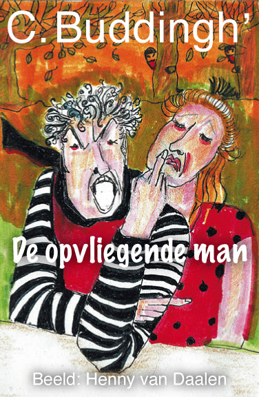 Omslag van C. Buddingh' – De opvliegende man, handgemaakt MatchBoox-miniatuurboek
