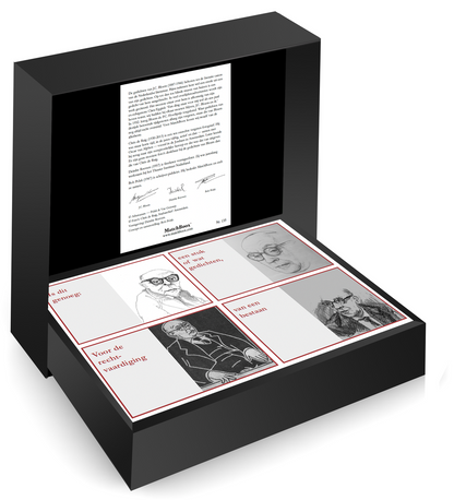 Chris de Ruig en vier kunstenaars – J.C. Bloem Serie in een luxe zwarte MatchBoox-cassette