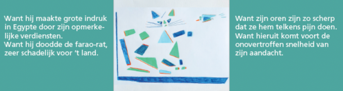 Inkijkpagina uit Christopher Smart – Smarts Katten Serie, met tekst en originele illustraties (4) – MatchBoox productafbeelding